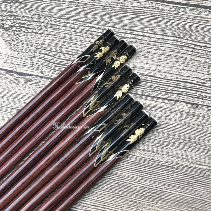 Hala Design - Wholesale Chopsticks - Assorted Personalized Japanese Rosewood Chopstick6