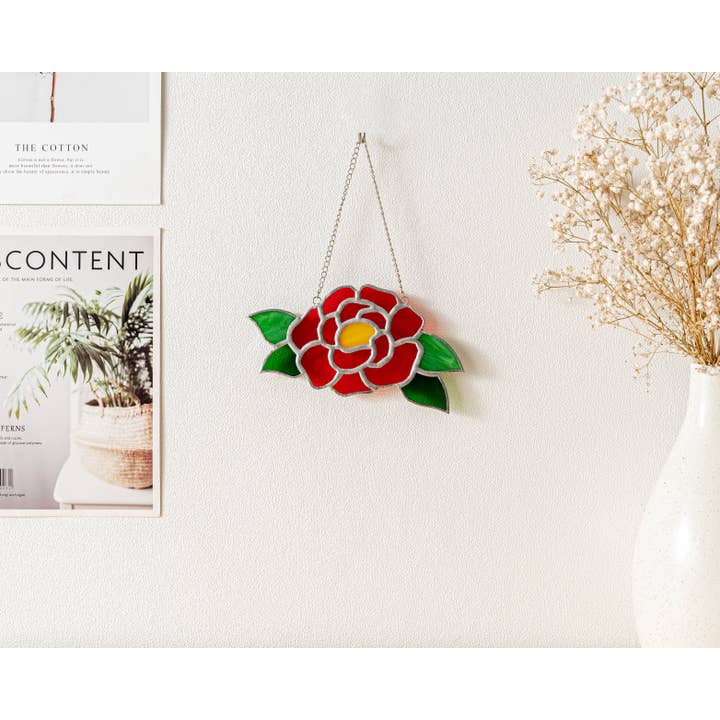 MondoBellissimo - Wholesale Zonnevanger - Gebrandschilderd glas in lood Sunflower Suncatcher F5311