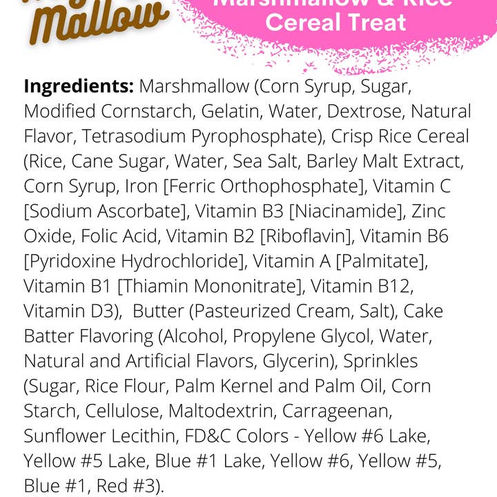 Mighty Mallow Crispie Treats – Großhandel Marshmallows – Geburtstagstorte Crispie Treat2