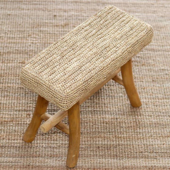 Taburete de madera de mimbre para venta al por mayor de PESHCE