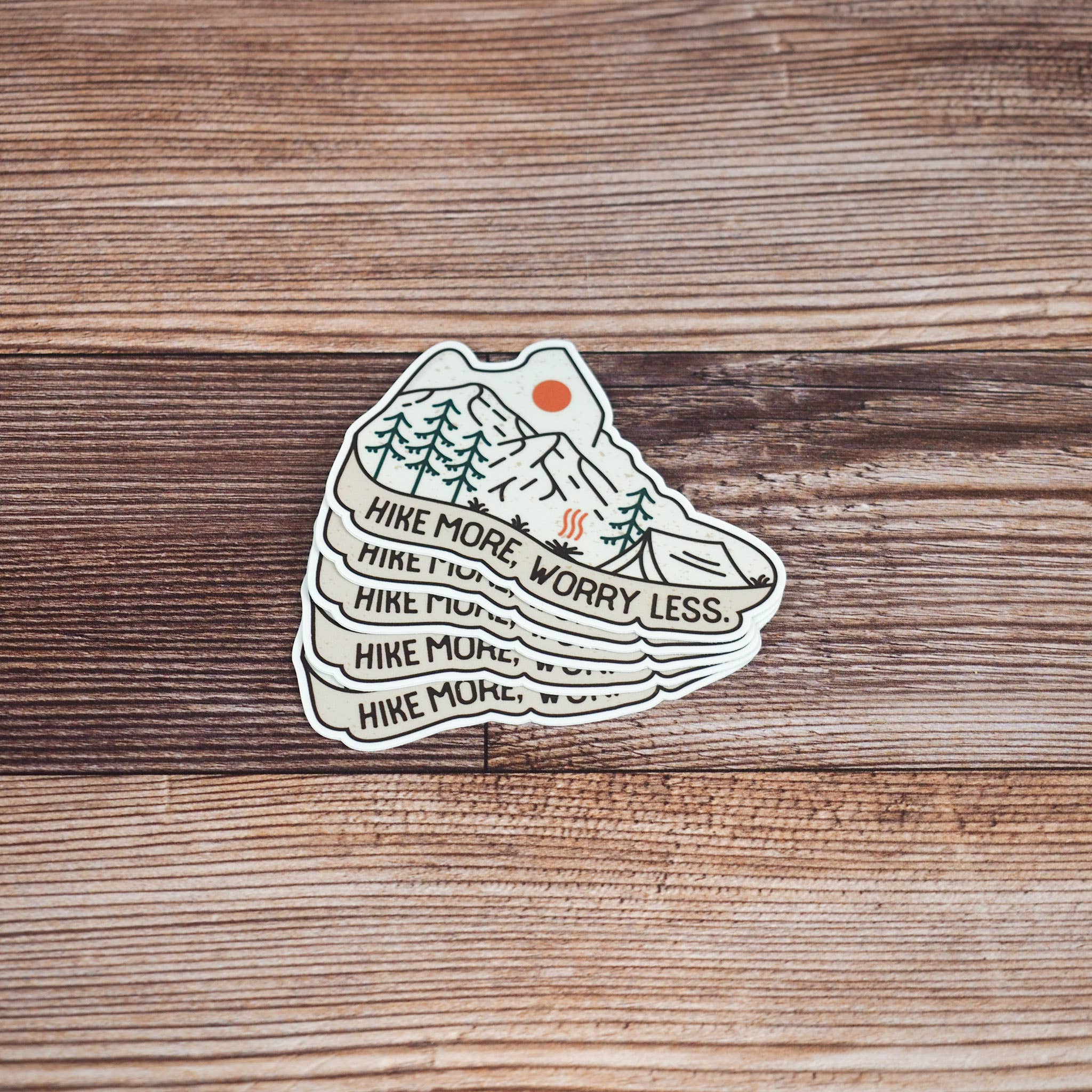 Sentinel Supply - Vente Autocollant - Autocollant Hike More, Worry Less6