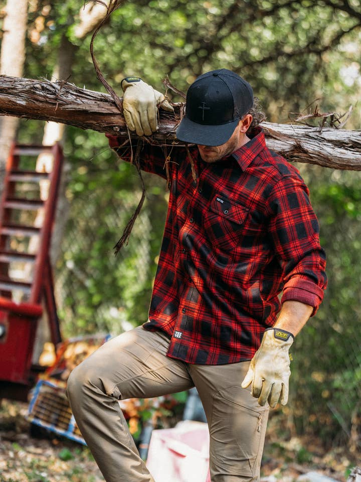Yee Yee - Wholesale Button Down Shirt - Men's - Stretch Flannel6