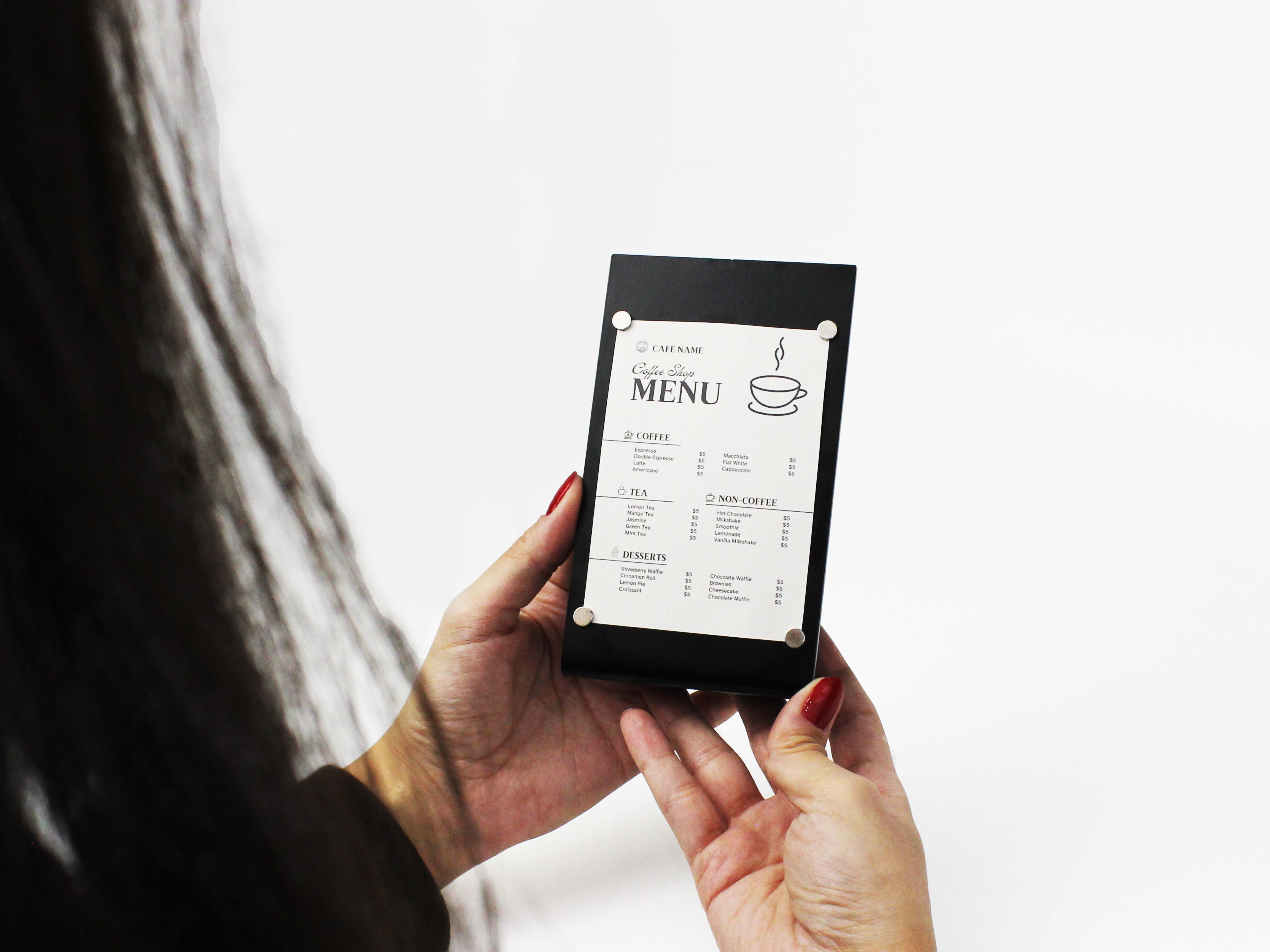 OtimSan - Wholesale Chalkboard - Tabletop Magnetic Menu Board - Set of 60