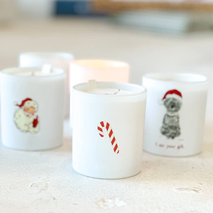 "Candy Cane" 10oz Christmas Candle for wholesale by Bungalow South