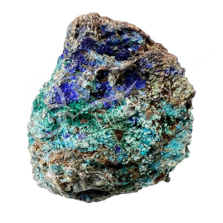 Oceanic Linkways Inc – Engroshandel Spirituelle sten og krystaller – PRØVE - AZURIT/MALAKIT 1,5-4" (KG)