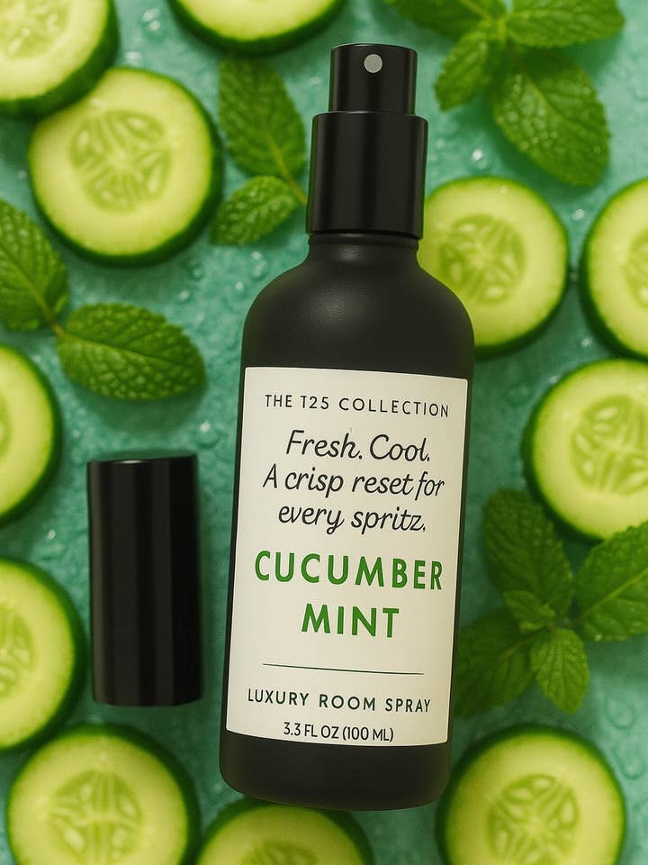 Cucumber Mint Luxury Room Spray for wholesale by The 125 Collection