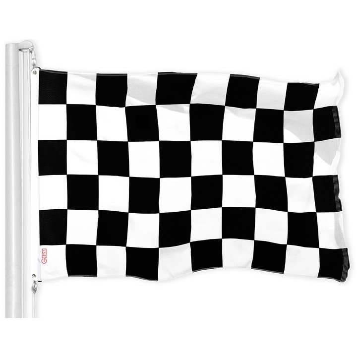 Drapeau à damier 3x5 FT en polyester imprimé pour l'extérieur pour la vente par G128