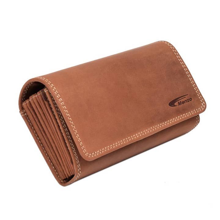 Menzo 990 Professional Waiter Wallet Buffalo Leather/Delta Brown for wholesale by Menzo