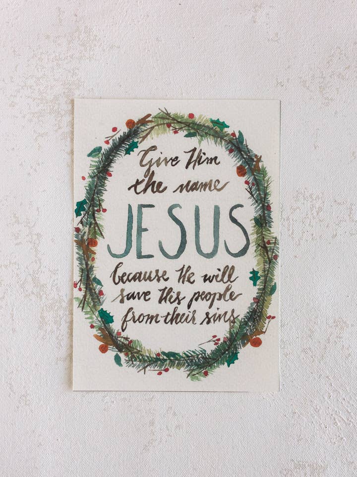 Give Him the Name Jesus | Art Print for wholesale by Mercy Creates