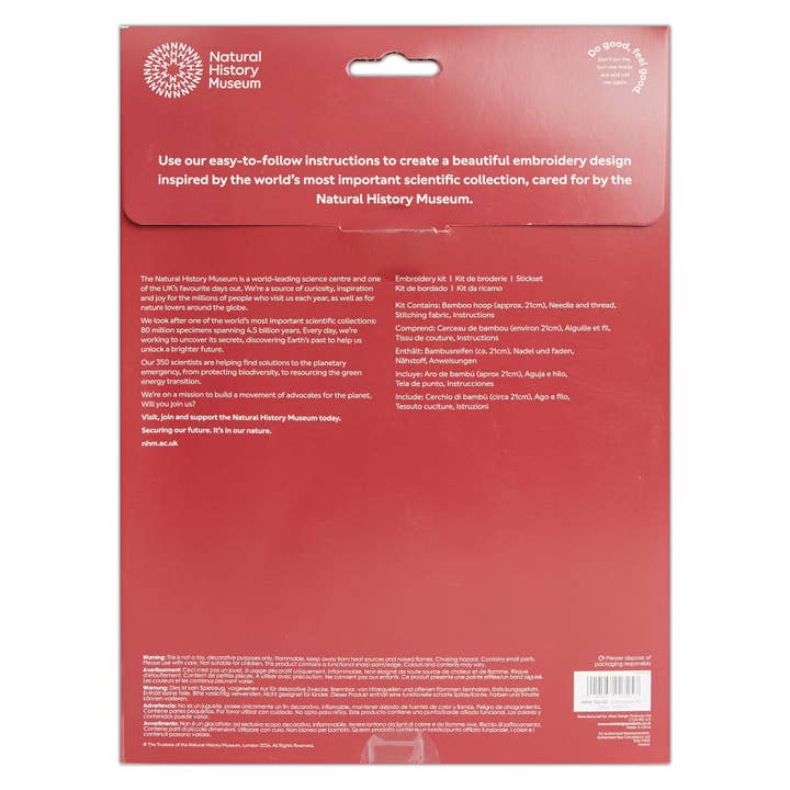 West Design Products - Wholesale Borduurbenodigdheden - Natuurhistorisch Museum Borduurraam Kit, Insecten 8"