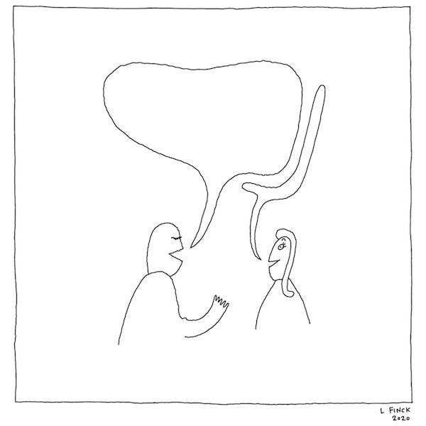 Interruption Letterpress Print for wholesale by Liana Finck