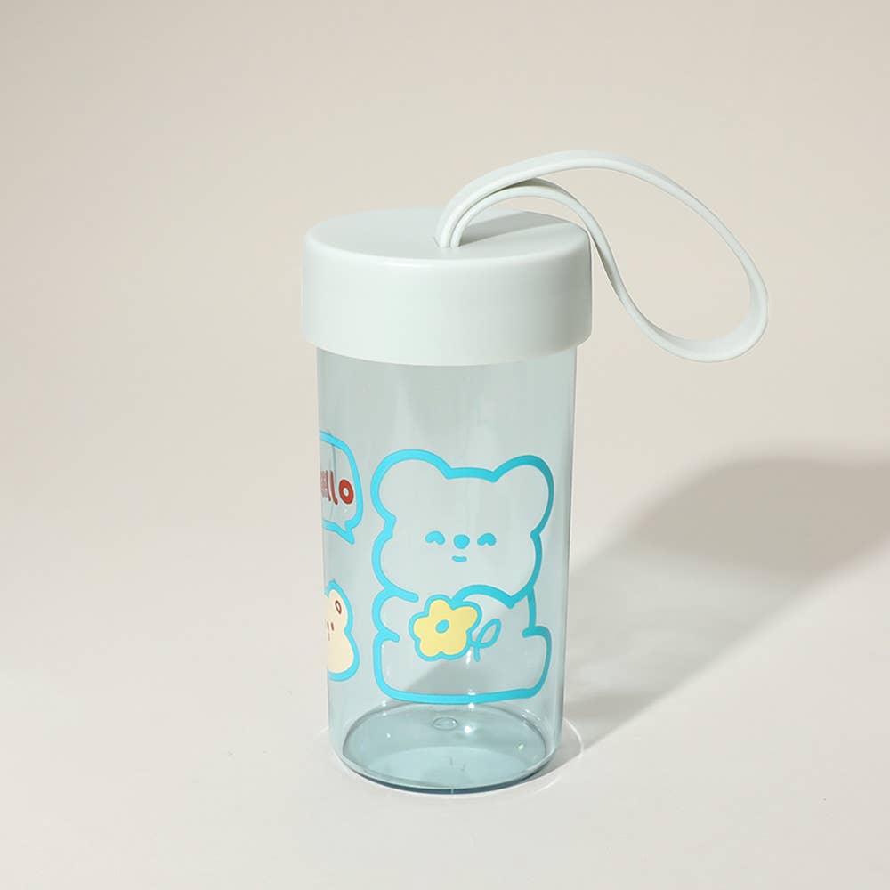 Sensibling Corp. - Wholesale Waterfles - Kinder Dieren Geprinte Transparante Waterfles Draagbare Tumbler0