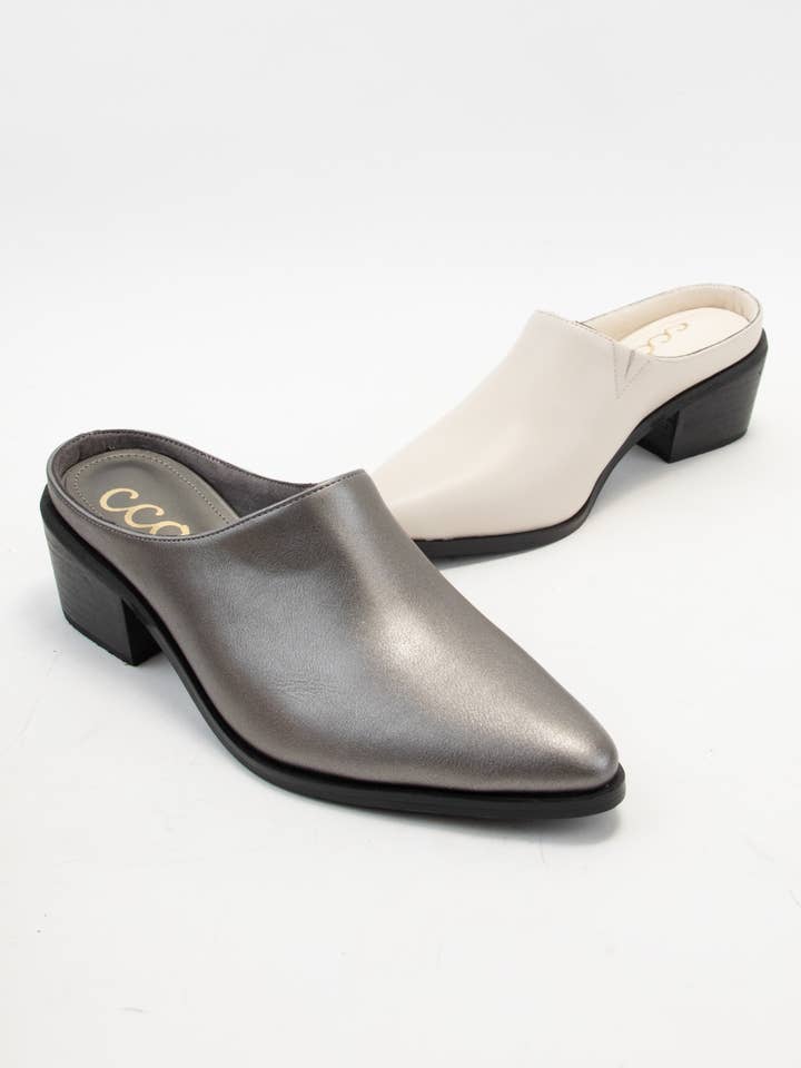 CCOCCI - Wholesale Mules - Women's - CCOCCI MINI PACK | GINA POINTED-TOE BLOCK HEEL MULE