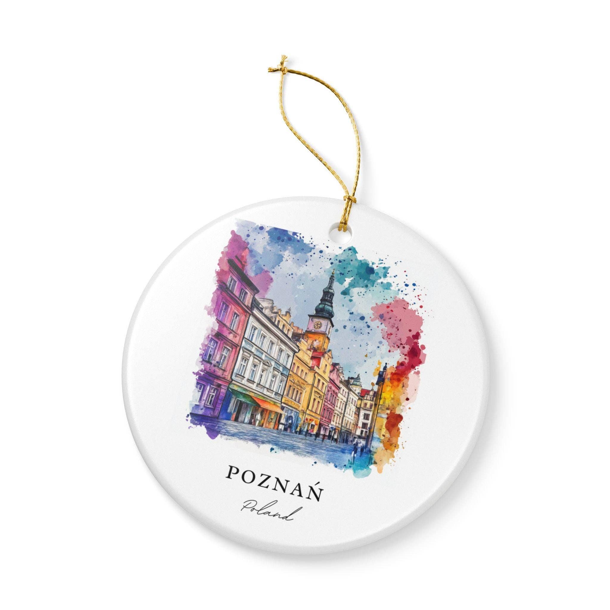 Premium Travel Art - Wholesale Ornament - Poznan Ornament: Unique Poznan Poland Souvenir, Poland Xmas Decor, and Authentic Poznan Poland Gift3
