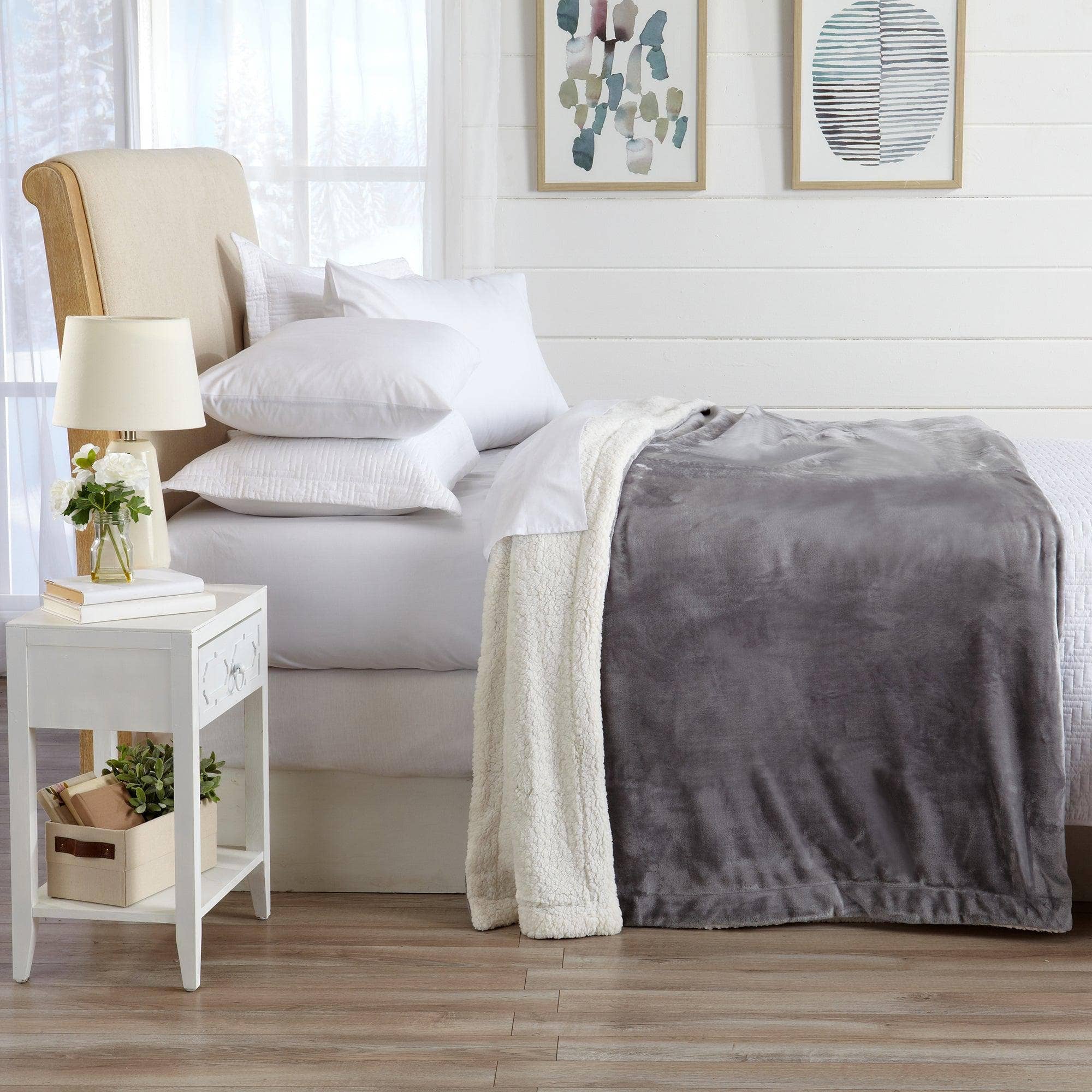 BH Collective - Wholesale Bedding Blanket - Bed Blanket - Velvet Plush & Sherpa Reverse - Kinsley84