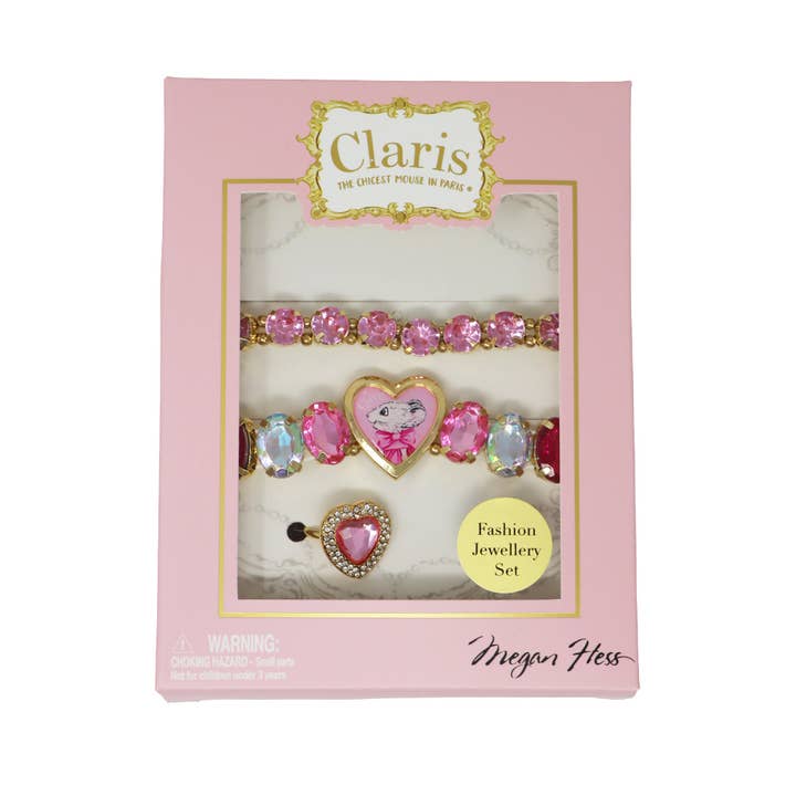 Pink Poppy - Wholesale Jewellery set - Claris the Chicest Mouse in Paris Jewellery Gift Set - (Pack Size: 1)6