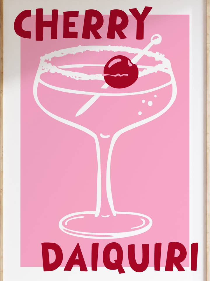 Impressão Artística Cherry Daquiri por atacado de Funky Dory