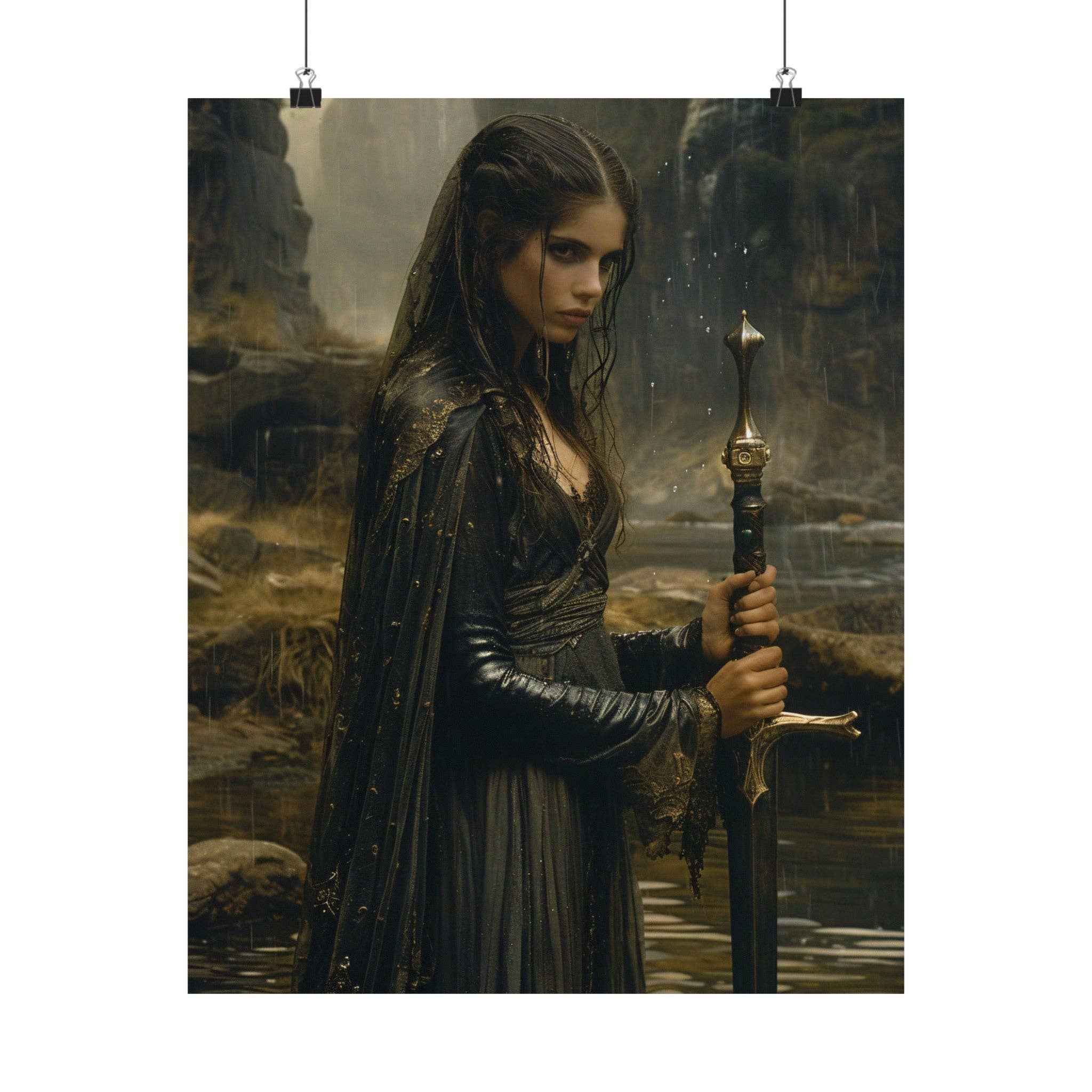 Ye Curiosity Shoppe - Wholesale Art Print - Nimue Lady of the Lake Art Print2
