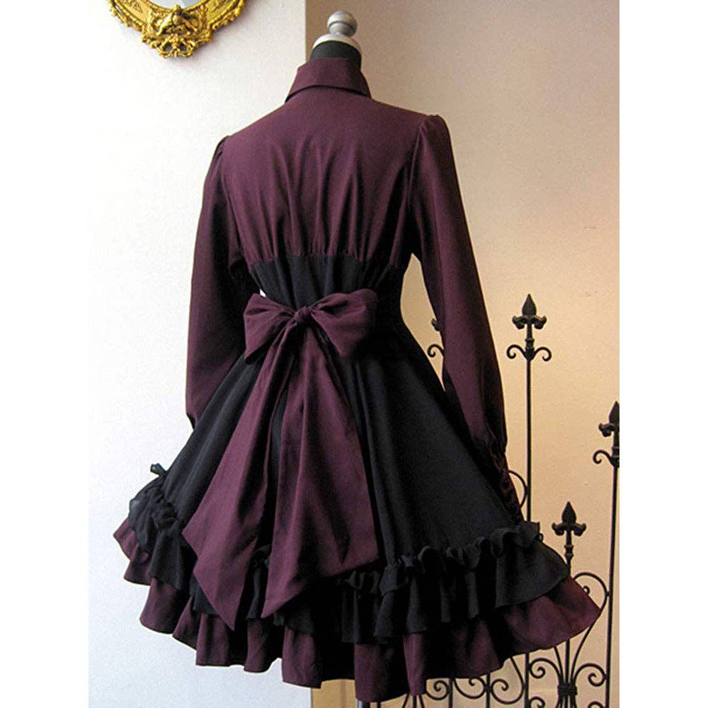 23400 Abito gotico con fiocco rinascimentale stile steampunk per donna in vendita all'ingrosso su Faire3