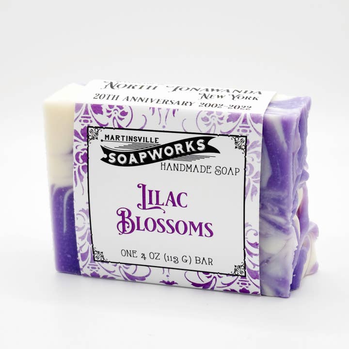Lilac Blossoms Handmade Soap for wholesale by Martinsville Soapworks