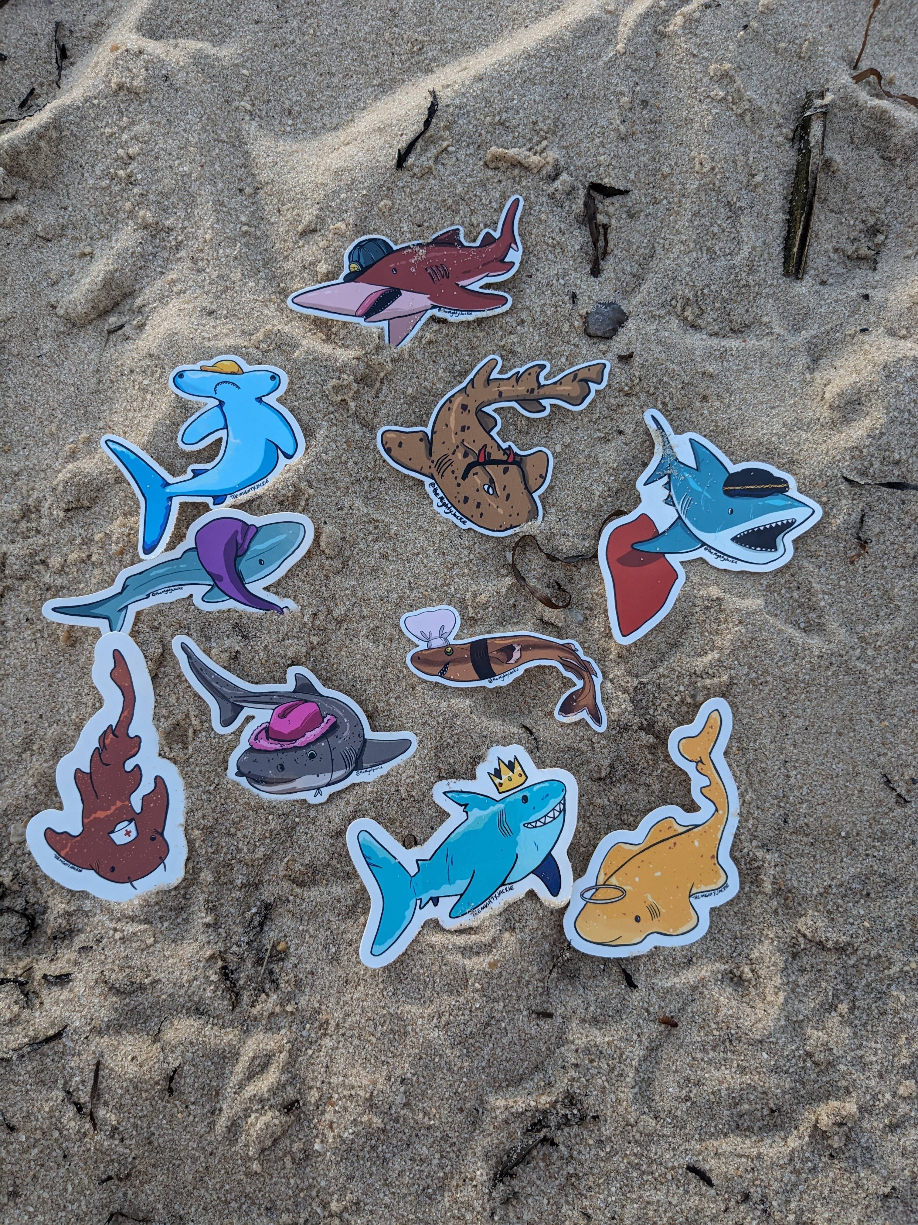 The Mighty Jackie - Wholesale Sticker - Horn Shark Sticker2