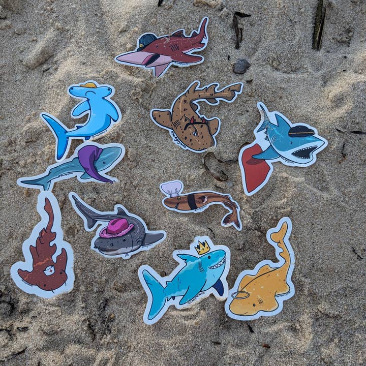 The Mighty Jackie - Wholesale Sticker - Horn Shark Sticker2