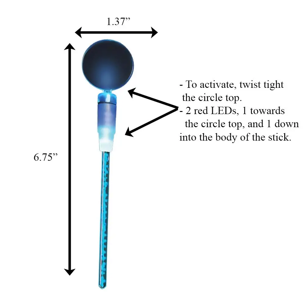 Blinkee.com, LLC - Wholesale Drink stirrer - Blue Cocktail Party Light Up Swizzle Stick Drink Stirrer3
