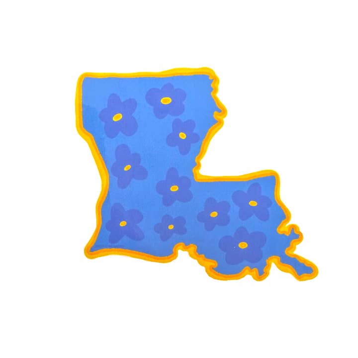Floral Louisiana Sticker for wholesale by COLETTE BERNARD