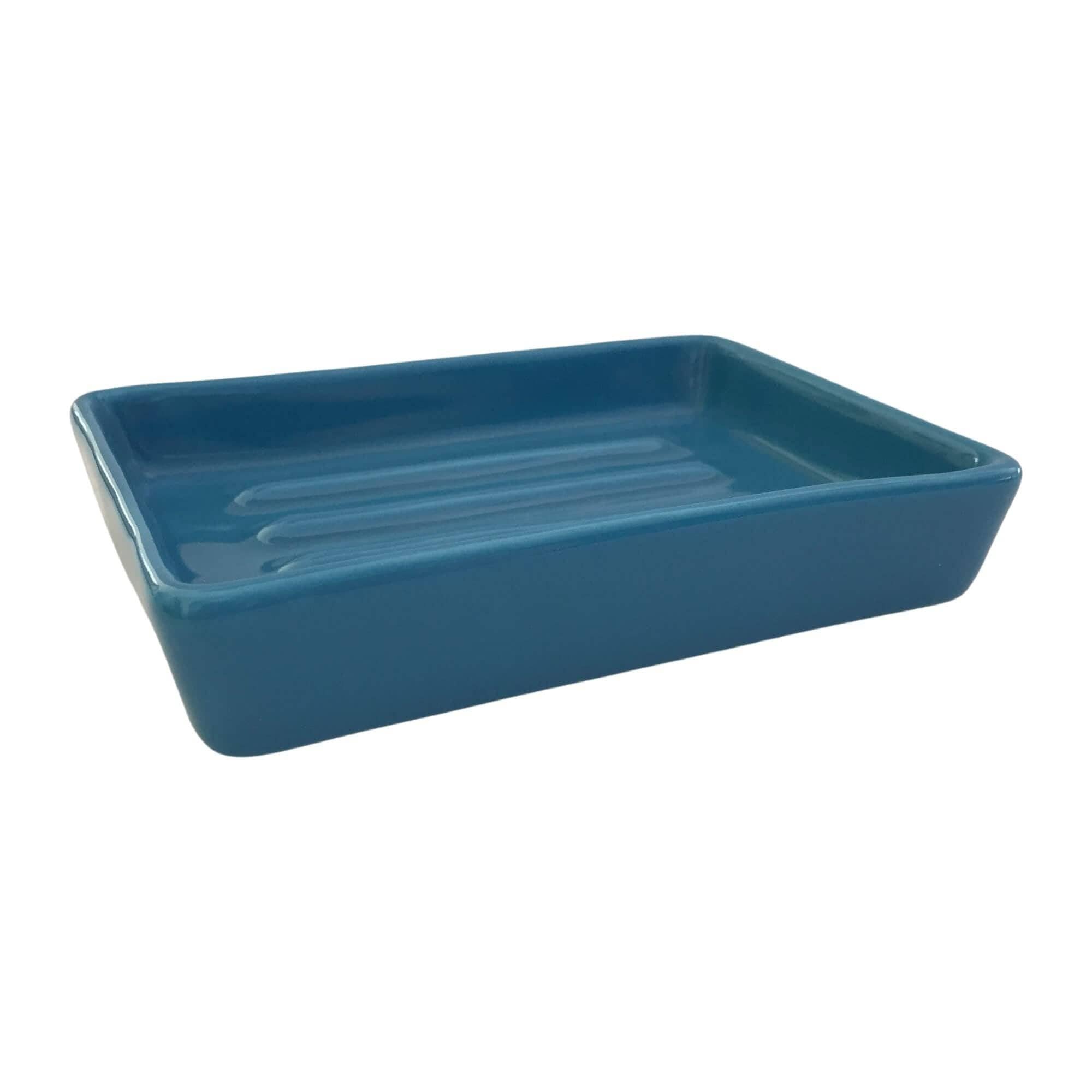 Elicious - Wholesale Bath Soap Dish - Handgemaakt keramisch zeepbakje Clausa - blauw0