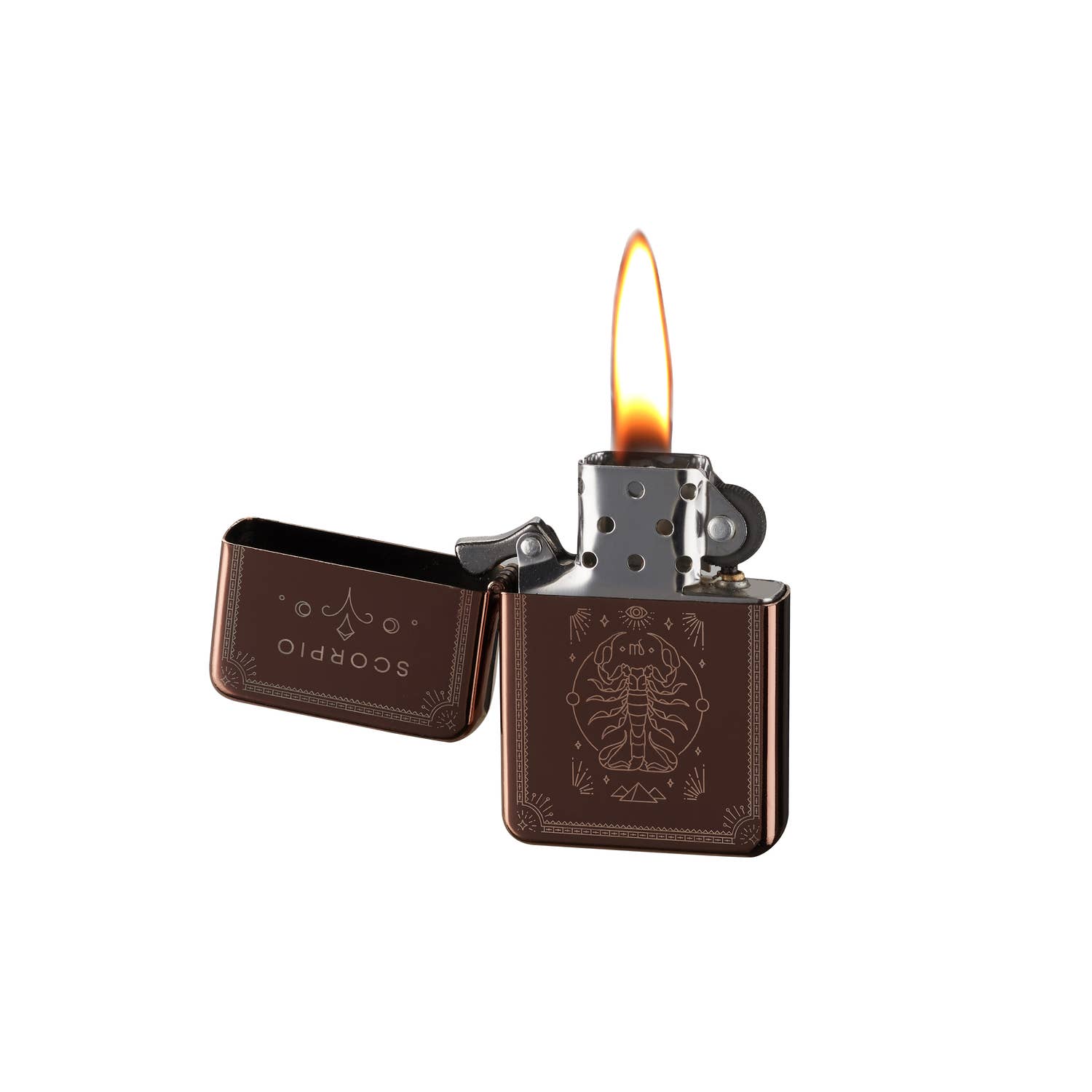 Champ by Polyflame - Vendita all'ingrosso Accendini - Espositore con 12 accendini ASTRO oro rosa antivento a pietrina4