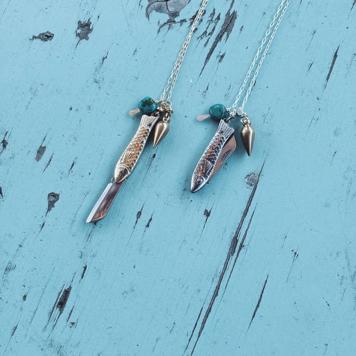 Fluff Hardware – wholesale Pendant/charm necklace – Handmade Feeesh Billie Necklace6