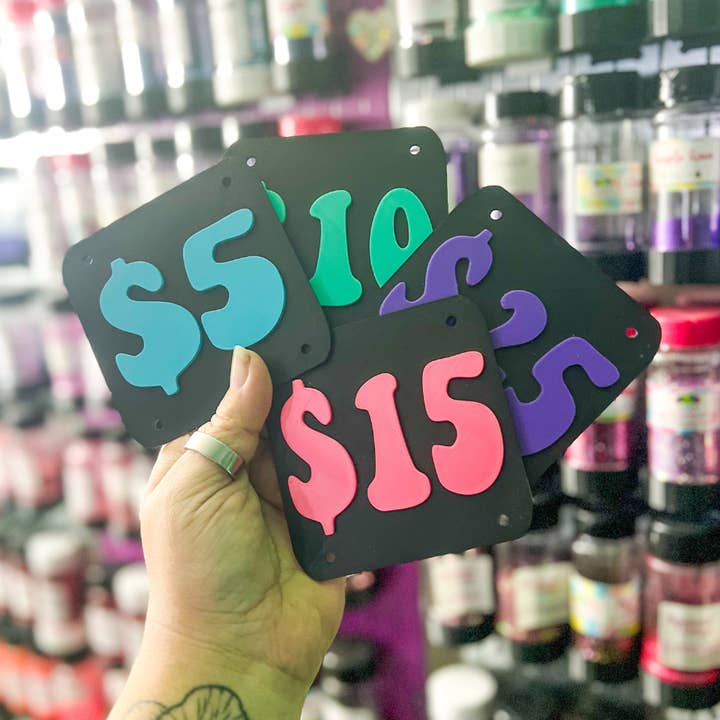 Vibrant Xpressions - Wholesale Sign - 3D Printed Price Tag Display Signs1