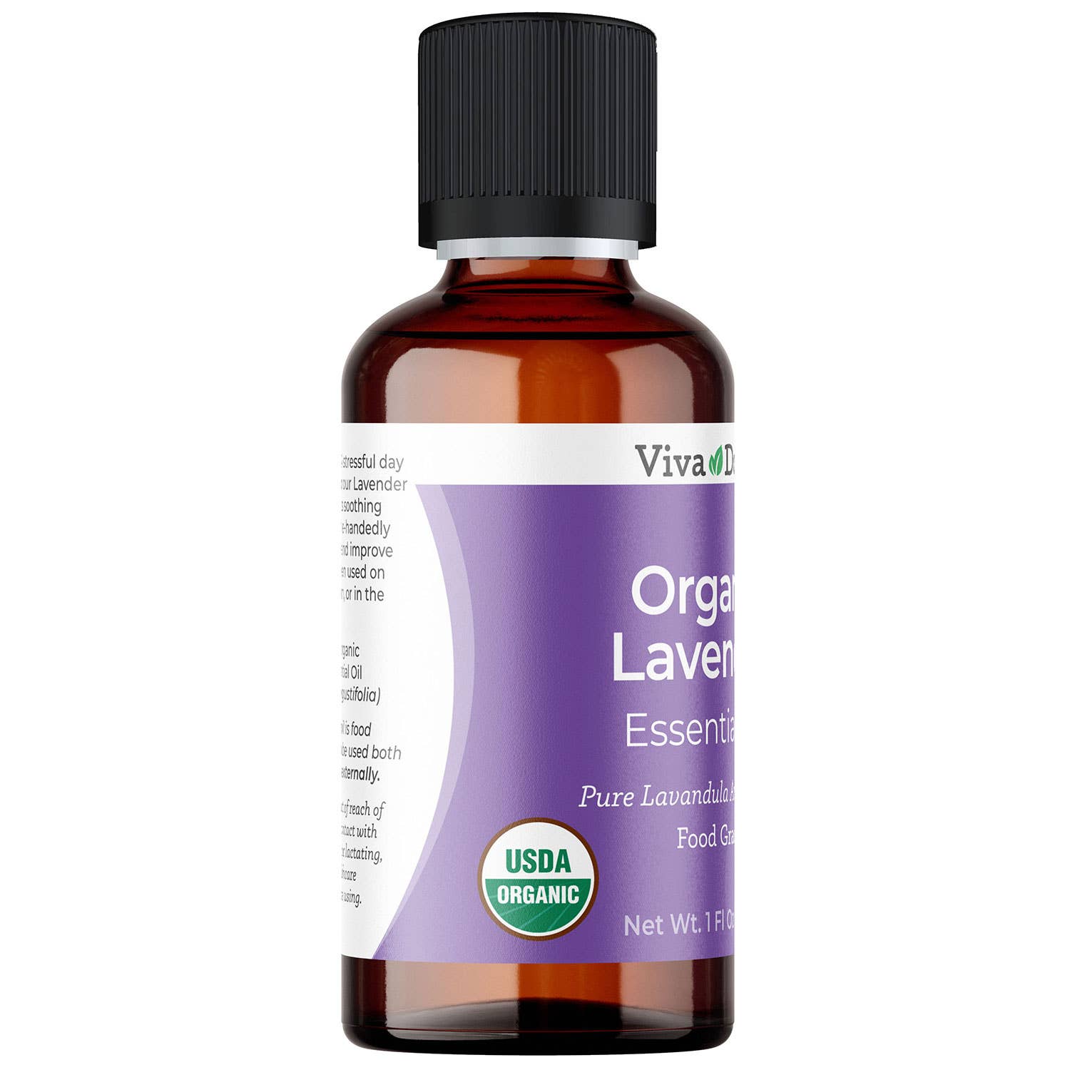 VIVA DORIA INC. - Wholesale Essential Oil - Lavender Essential Oil, USDA Certified Organic, 1 fl oz1