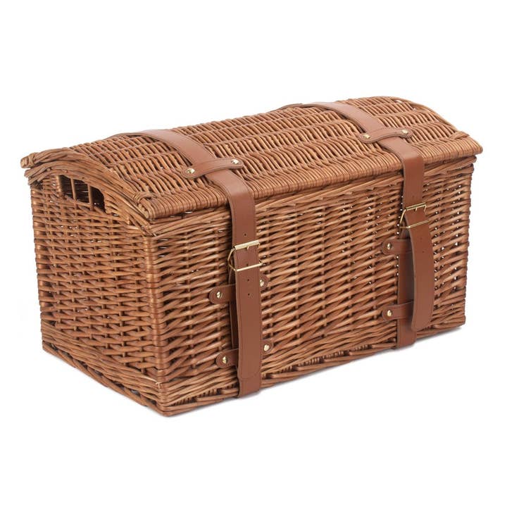 Light Steamed Wicker Domed Storage Hamper for wholesale by Red Hamper