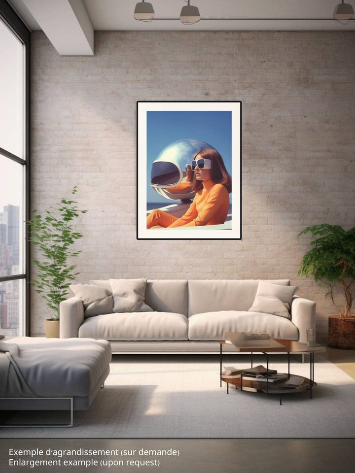 Poster - Retro Future 09 (12x16 in) - Hartman Ai for wholesale by Hartman A.I.