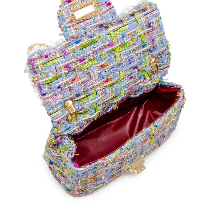 Tiny Treats and ZOMI GEMS - Vendita all'ingrosso Borsa a tracolla - Bambini - Borsa classica in tweed con perle10