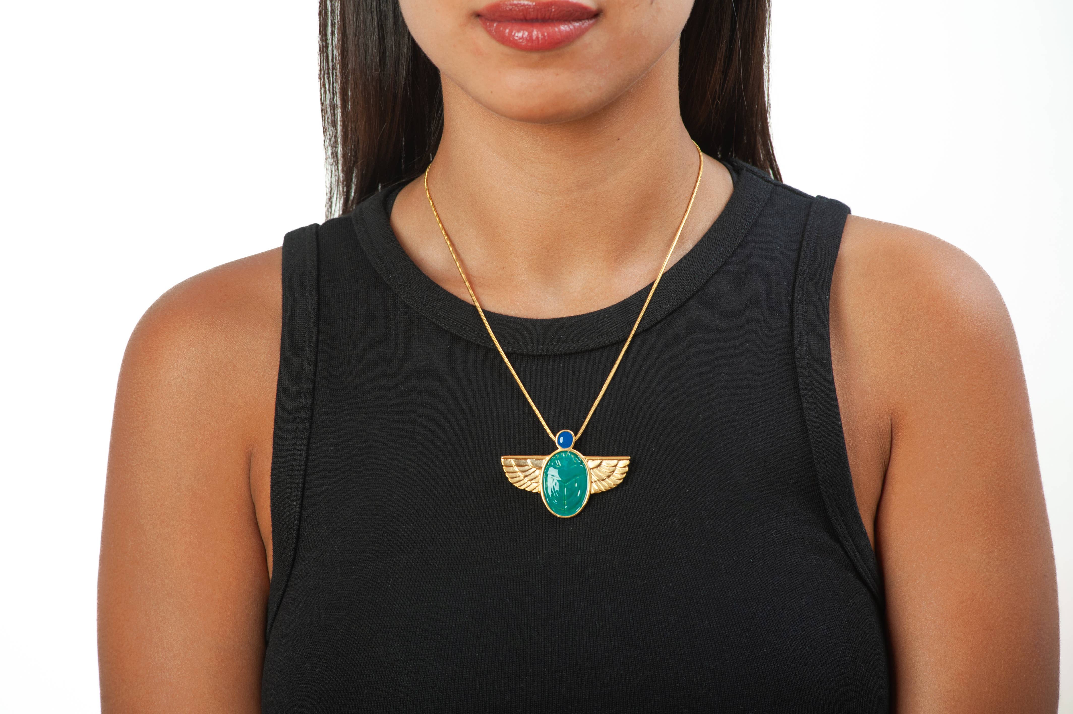 Discoveries, Inc. - Wholesale Brooch - Egyptian Scarab Brooch/Pendant1