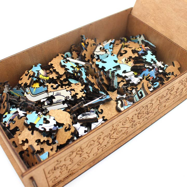 Cardshouse - Wholesale Puzzle - Adult - The Fool: Tarot Wooden Puzzle 250 pieces Fantasy Puzzles1