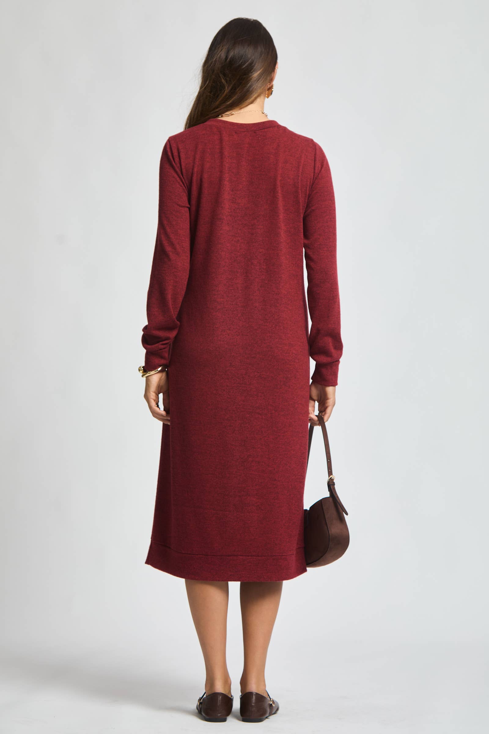 Dear Scarlett - Wholesale Dress - Women's - Hacci Knit Tunic Dress TRV-TIMELESS7