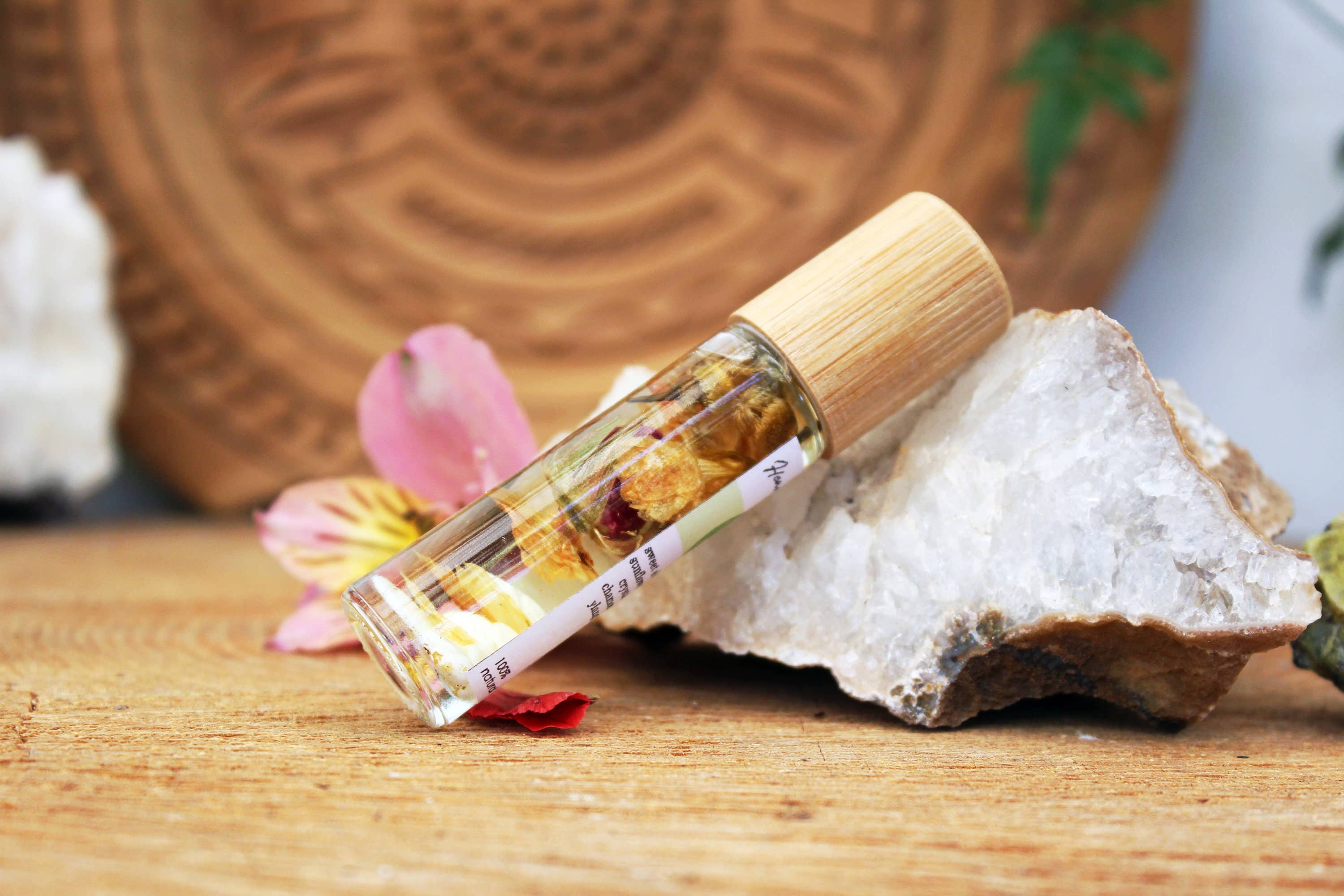 Ayamani Naturals - Vendita all'ingrosso Olio essenziale - Olio Roll On Chakra del Cuore, Cristalli Erbe & Oli Essenziali2