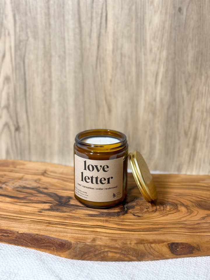 Love Letter - Valentine's Day Candle - 100% Soy Wax Candle for wholesale by Sage Candle Co.