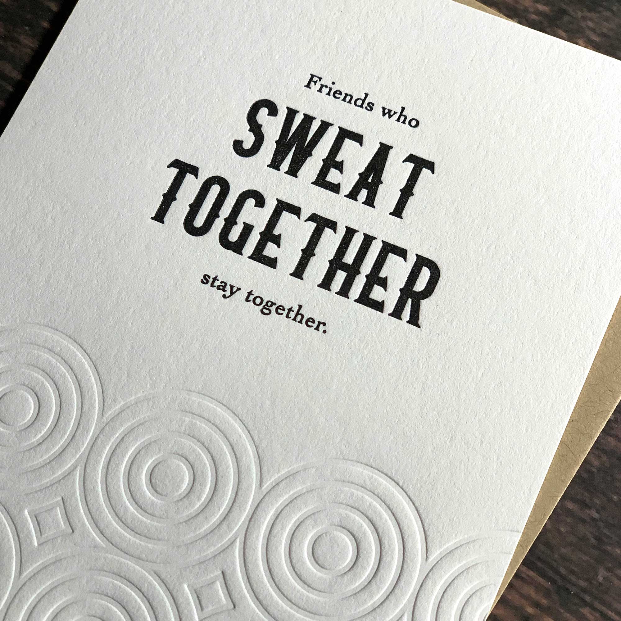 Kincaid Creative - Wholesale Friendship Card - Cards for a friend. Gym buddy gift. Just because card.1