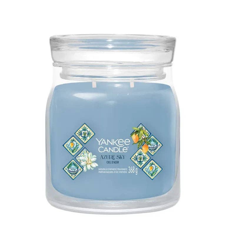 Seifen-Shop – wholesale Jar/filled candle – Yankee Candle Azure Sky Signature - Medium Jar0