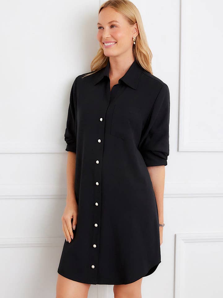 Ruched Sleeve Shirtdress for wholesale by Karen Kane