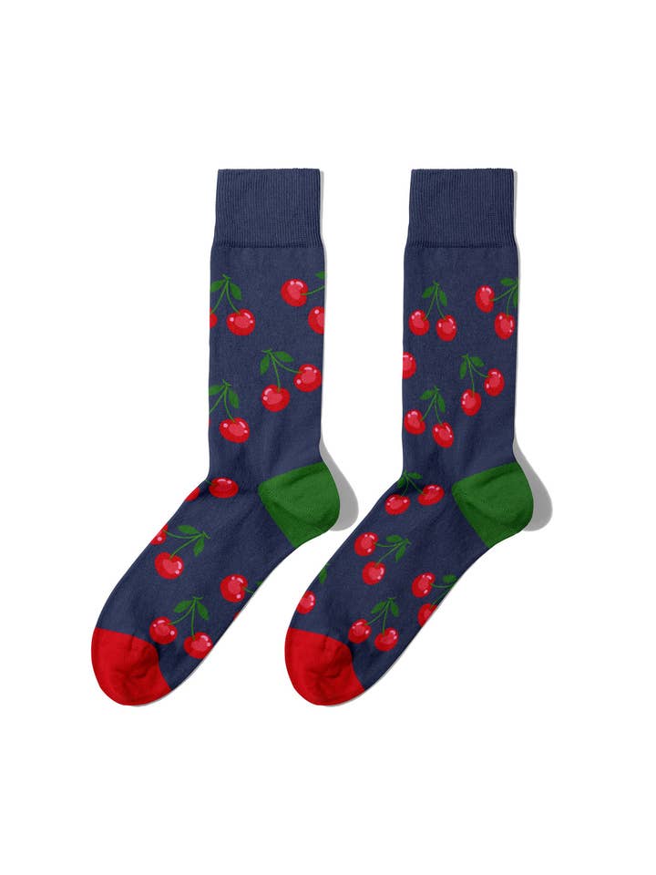 Billy Brown - Wholesale Socks - Unisex - Seamless Organic Cotton Cherry Socks