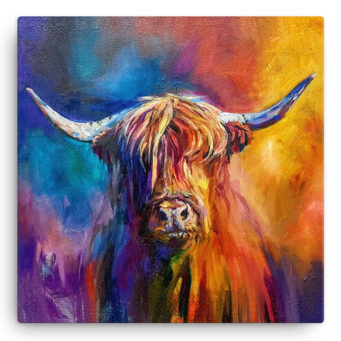 Wholesale Harris Highland Cow Large Canvas SG16W for your store