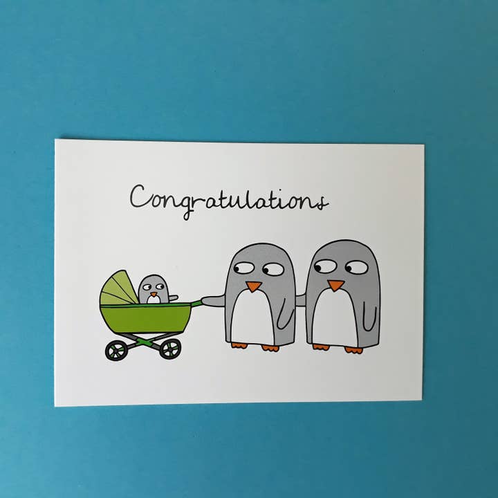 Congratulations Baby Card for wholesale by Penguin Parade