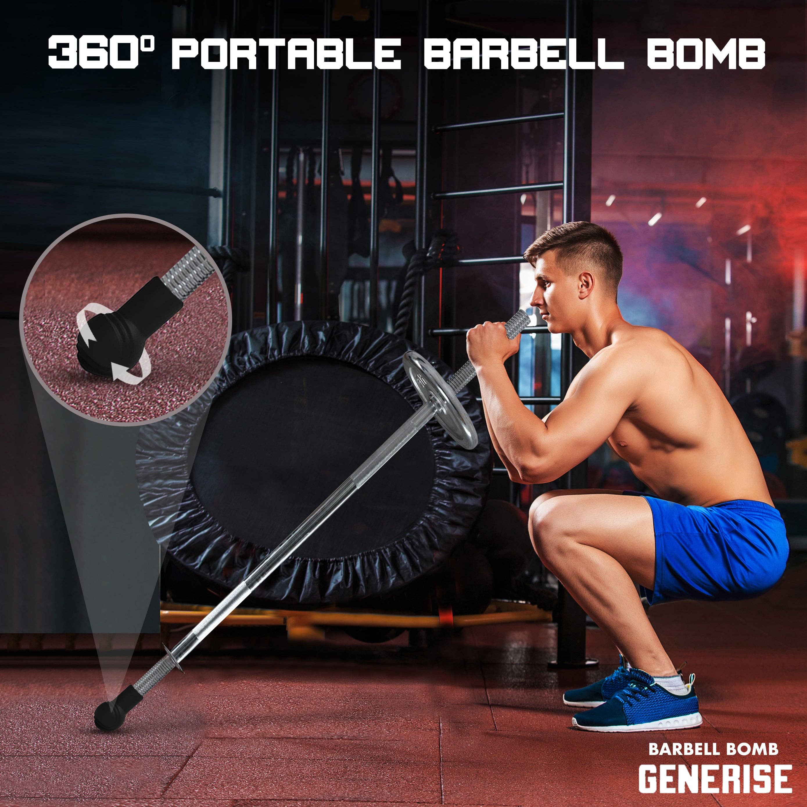 My Wholesale Warehouse - Vente Équipement de fitness - Balle antimines portable Generise « Barbell Bomb »6