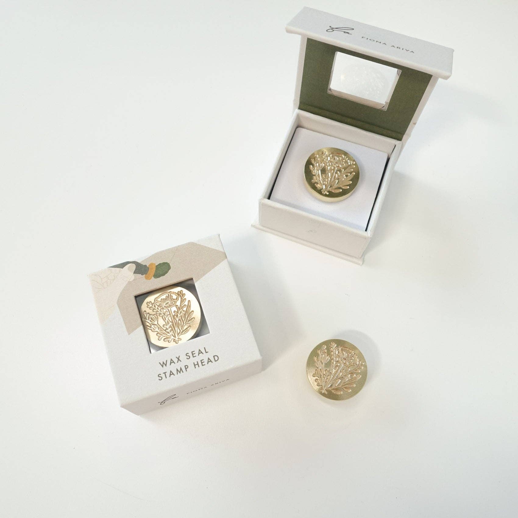 Fiona Ariva - Wholesale Rubber/Decorative Stamp - Wild flower wax seal stamp, wax seal kit or stamp head0