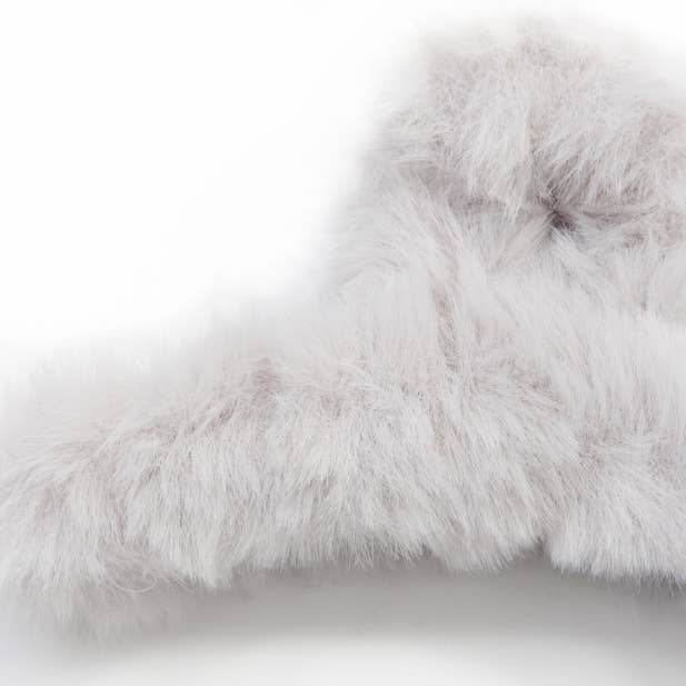 Inca UK - Wholesale Hair Clip - Women's - Faux fur covered clamp. 11cm2